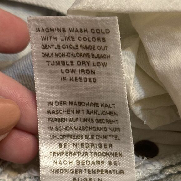 True Religion Light Blue Jeans Cora Mid Rise Straight Size 30 Women’s - Picture 11 of 14